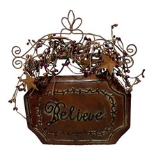 Rustic metal tin d'occasion  Expédié en Belgium