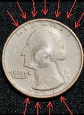 Usado, 1966 moeda de 25 centavos sem marca de perfeito estado erro múltiplo. Moeda rara para um colecionador comprar usado  Enviando para Brazil