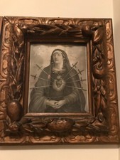 Stampa madonna ottocentesca usato  Padova