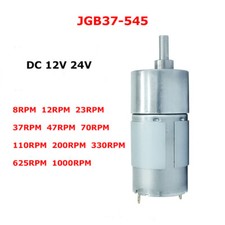 Motor de engrenagem JGB37-545 12V 24V DC 8RPM ~ 1000RPM grande motor de redução de velocidade de torque comprar usado  Enviando para Brazil