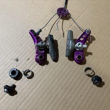 Freio cantilever vintage Dia Compe 985 ROXO ANODIZADO com SINAL DE PAZ frete grátis comprar usado  Enviando para Brazil