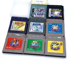 Gameboy Pokemon 8 Lote Vermelho Azul Verde Amarelo Pikachu Ouro Prata Cristal Limpo comprar usado  Enviando para Brazil