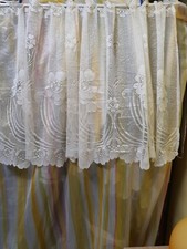 Landhausgardinen weiß glänze gebraucht kaufen  Döbeln