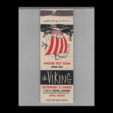 Matchbook cover viking for sale  Raymond