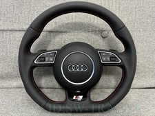 Volante Audi couro fundo plano linha S A6 C7 A7 A8 S6 S7 S8 RS6 A4 A5 Q5 comprar usado  Enviando para Brazil