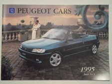 Usado, Folheto de vendas PEUGEOT RANGE original 1995 Reino Unido Mkt - 106 205 306 405 605 comprar usado  Enviando para Brazil