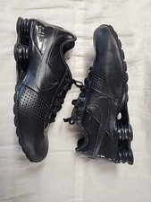 Vintage Todo Couro Preto Nike Shox Masculino Tamanho 11 Usado comprar usado  Enviando para Brazil