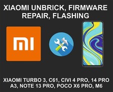 Xiaomi Unbrick, Flash, Reparo de Formware, Todos os Modelos, Turbo 13, 14 Pro, Civi 4 comprar usado  Enviando para Brazil