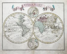 Mapa do mundo América África asiática polar Austrália cartão Tirion 1744 comprar usado  Enviando para Brazil