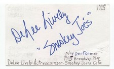 Delee lively signed for sale  Monroe