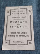 England ireland 1947 for sale  SOUTHPORT