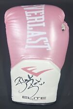 Luva de boxe Ebanie Bridges rosa Everlast assinada JSA loira bombardeiro, usado comprar usado  Enviando para Brazil