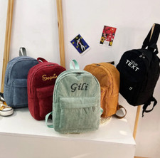 Mochila de veludo personalizada, mochila infantil personalizada, mochila de fraldas comprar usado  Enviando para Brazil