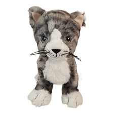 Brinquedo macio de pelúcia IKEA gatinho gato bicho cinza branco Lilleplutt 9" comprar usado  Enviando para Brazil