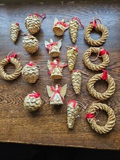 Vintage christmas straw for sale  MORPETH