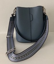 Rindsledertasche jeansblau mad gebraucht kaufen  Hamburg