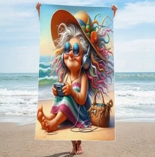 Grandma beach towel for sale  SOUTHAMPTON