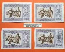 @@JUEGO de 4 BANCOS DISTINTOS@@ BILBAO 50 PESETAS 1937 Pick S.564 EUSKADI España comprar usado  Enviando para Brazil