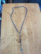 Handmade blue glass for sale  HALIFAX