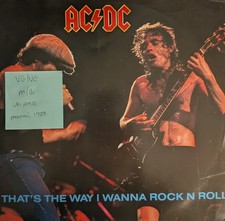 AC/DC That's The Way I Wanna Rock N Roll Vinyl Record VG/VG A9098T 1988, usado comprar usado  Enviando para Brazil