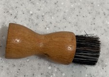 Cepillo para botas ESQUIRE de colección ~ pelo de caballo (?)~Mango de madera~Cuidado de zapatos/botas MCM~Hecho en EE. UU. segunda mano  Embacar hacia Mexico