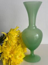 opaline vase green for sale  BARNSTAPLE