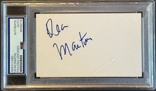 Cartão de índice 3x5 assinado por Dean Martin PSA/DNA encapsulado pessoalmente comprar usado Cartão de índice 3x5 assinado por Dean Martin PSA/DNA encapsulado pessoalmente comprar usado  Enviando para Brazil