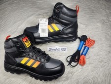 Botas de couro Adidas Chasker preto/laranja/amarelo masculino tamanho 9.5 HQ2067, usado comprar usado  Enviando para Brazil