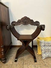 Sedia legno savonarola usato  Lucca