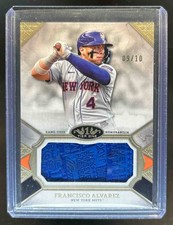 2024 Topps Tier One Francisco Alvarez relíquias de aderência de morcego relíquia #9/10 Mets, usado comprar usado  Enviando para Brazil