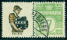 DINAMARCA (RE31) 7 núcleos verde K.K.K.K. par de publicidade, usado comprar usado  Enviando para Brazil