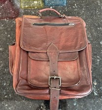 vintage leather backpack brown for sale vintage leather backpack brown for sale STOURPORT-ON-SEVERN
