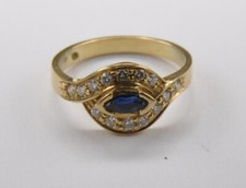 Ring safir saphir gebraucht kaufen  Sande