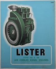 Folheto e acessórios originais de motores diesel refrigerados a ar Lister HA & HB comprar usado Folheto e acessórios originais de motores diesel refrigerados a ar Lister HA & HB comprar usado  Enviando para Brazil