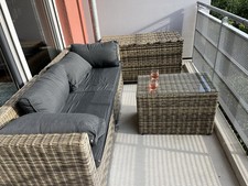 poly rattan lounge braun gebraucht kaufen  Köln