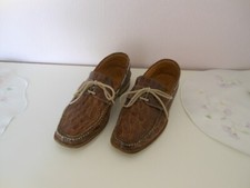 Braune kroko slipper gebraucht kaufen  Essen