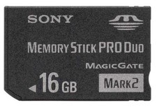 Cartão de memória Mark2 Memory Stick MS Pro Duo para Sony 16GB PSP e câmera Cybershot comprar usado  Enviando para Brazil