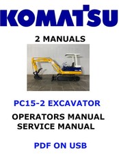 Usado, Komatsu PC15-2 Escavadeira Hidráulica Loja de Serviço Operadores Manual do Proprietário PDF comprar usado Usado, Komatsu PC15-2 Escavadeira Hidráulica Loja de Serviço Operadores Manual do Proprietário PDF comprar usado  Enviando para Brazil