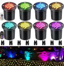 Luzes de poço RGBW paisagem LED na cor do solo mudando baixa tensão bem luz... comprar usado  Enviando para Brazil