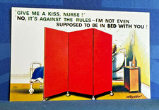 Cartão postal Saucy Bamforth quadrinhos década de 1960 enfermeira cama de hospital me dê um beijo nº 2511 comprar usado  Enviando para Brazil