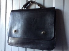 Cartable cuir noir d'occasion  Saint-Malo