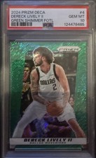 2024-25 Panini Prizm Deca Dereck Lively #4 - Verde cintilante FOTL. PSA 10. /12 SSP comprar usado 2024-25 Panini Prizm Deca Dereck Lively #4 - Verde cintilante FOTL. PSA 10. /12 SSP comprar usado  Enviando para Brazil