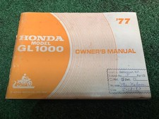 1977 honda gl1000 d'occasion  Expédié en Belgium