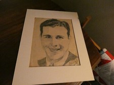 Desenho a lápis original Dick Powell década de 1930 estrela de cinema assinado Ed Haduck comprar usado  Enviando para Brazil