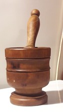 Antico mortaio legno usato  Pavone Canavese