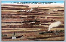 Cartão postal MN Hull-Rust & Sellers minas pás a vapor Hibbing Minnesota V8 comprar usado  Enviando para Brazil