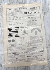 Eye sight test for sale  TEDDINGTON