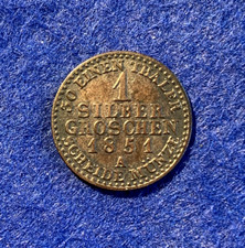 Preussen silbergroschen 1851 gebraucht kaufen  Lübeck