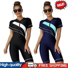 Roupas femininas de pele de mergulho com zíper meia manga respirável acessórios externos comprar usado  Enviando para Brazil
