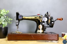 Linda máquina de costura manual Singer 28k vibratória 1937 + estojo + extras comprar usado  Enviando para Brazil